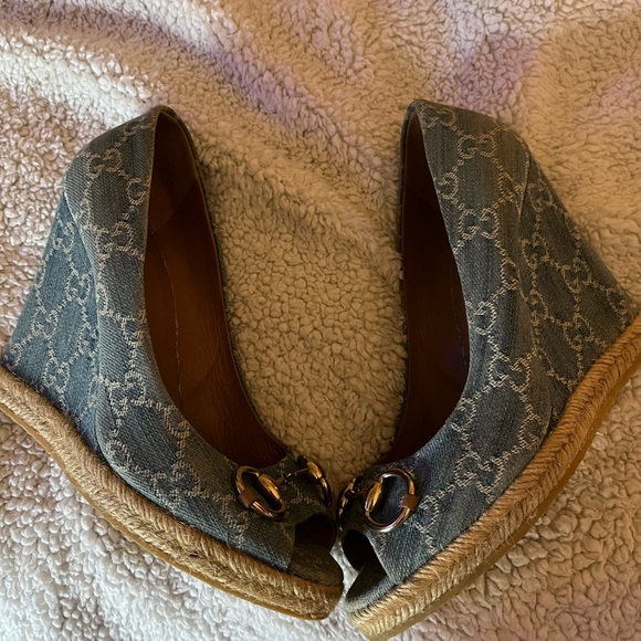 Gucci Wedges Size39 Authentic Pre-Owned - Picture 2 of 7